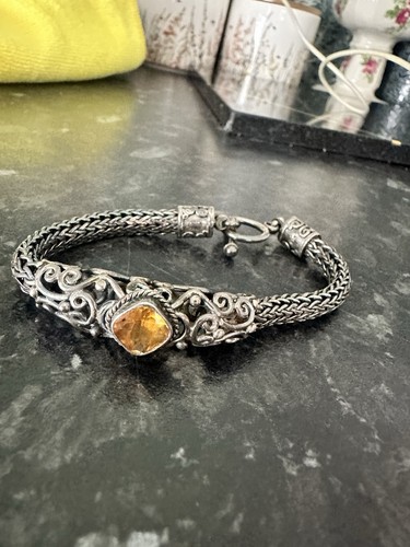 Vintage citrine amethyst pearl - citrine,