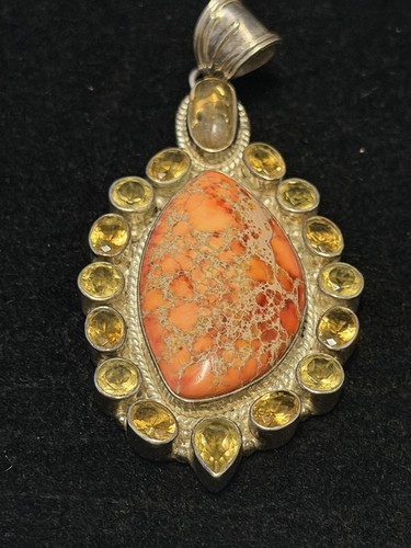 Large citrine and jasper - large,