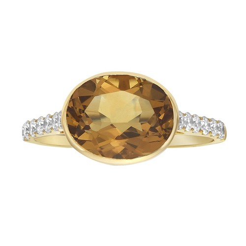 14k yellow gold citrine - 14k, &