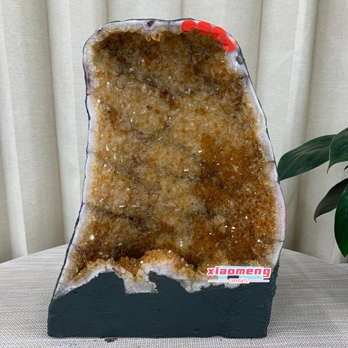 7lb natural citrine geode - 11.7lb,