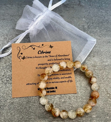 Citrine bracelet stretch - citrine,