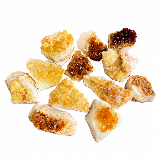 Raw energising citrine crystal - energising,