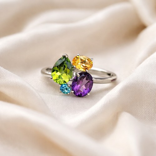Peridot amethyst citrine blue - citrine,
