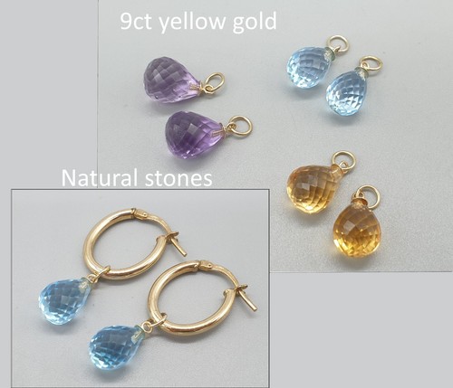 9ct gold natural drop - 9ct,