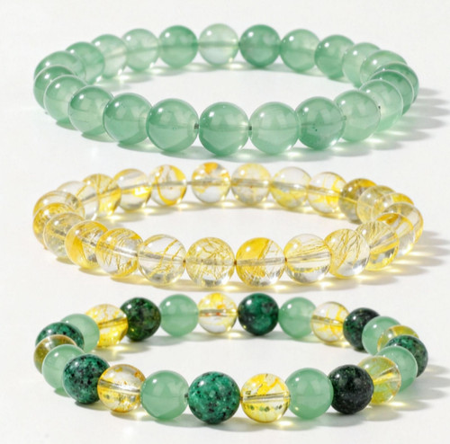 Citrine green aventurine - citrine,