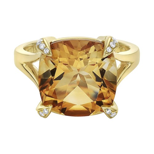 14k yellow gold citrine - yellow, &