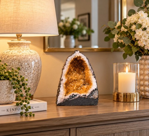 Citrine geode 557 crystal - 557,