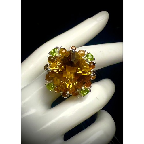 Sterling silver citrine - 12,