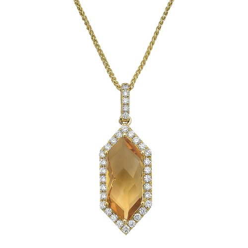 Solid 14k yellow gold citrine - gold,