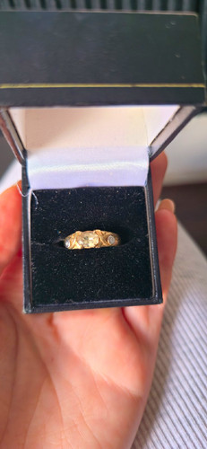 Vintage 9ct gold citrine - vintage,