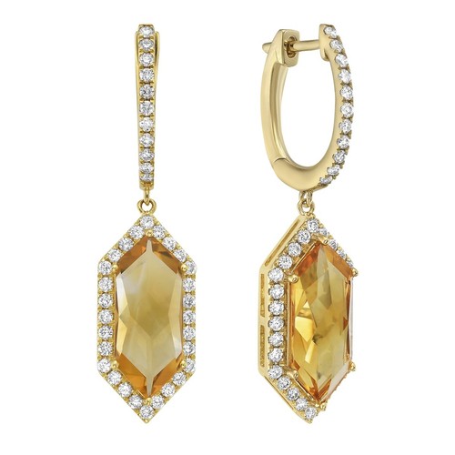 14k yellow gold - gold, citrine