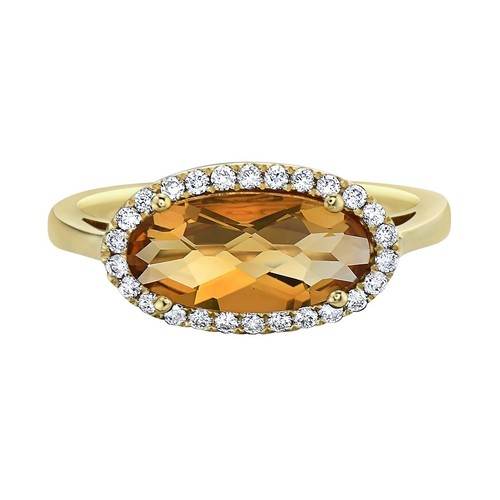 14k yellow gold citrine - yellow, &