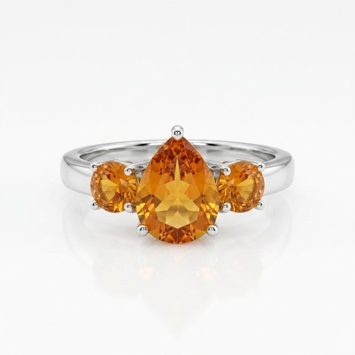 Pear natural citrine three - pear,