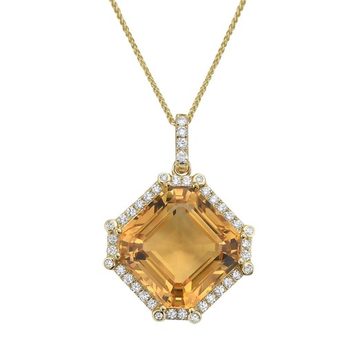 14k yellow gold citrine - gold,