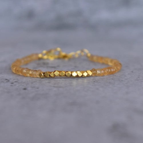 Citrine pyrite faceted - citrine,