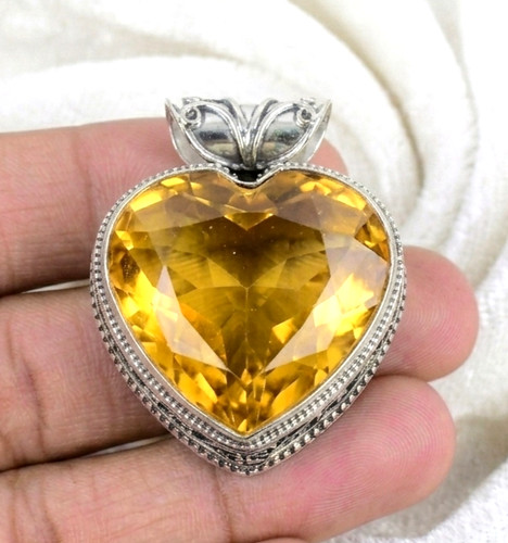 Citrine heart shape - heart,
