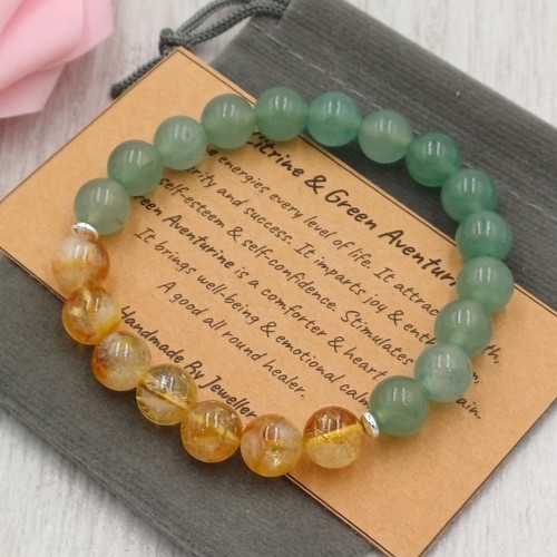 Citrine aventurine handmade - &,