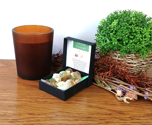 35g natural citrine crystals - 35g,