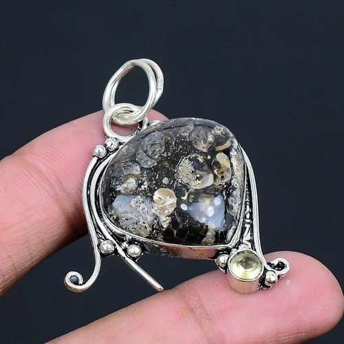 Turritella fossil citrine - turritella,