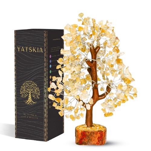 Citrine crystal tree feng - crystal,