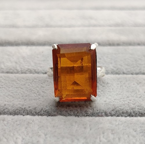 Citrine ring solid 925 - solid,