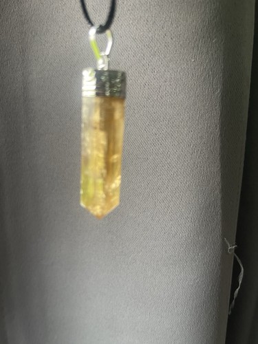 Citrine pendant necklace - pendant,