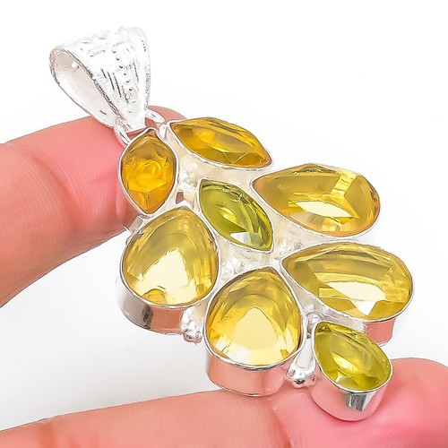 Citrine gemstone handmade 925 - citrine,
