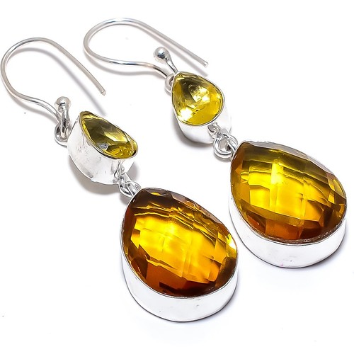 Citrine gemstone handmade 925 - citrine,