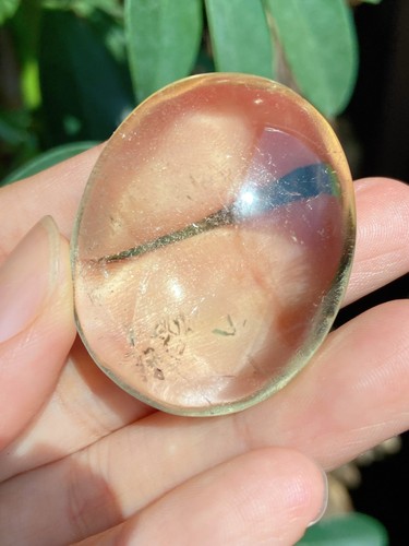 Citrine worry stone with - worry,