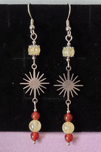 Citrine carnelian crystal - carnelian,