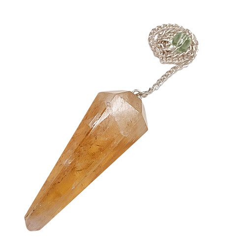 Citrine pendulum - citrine,